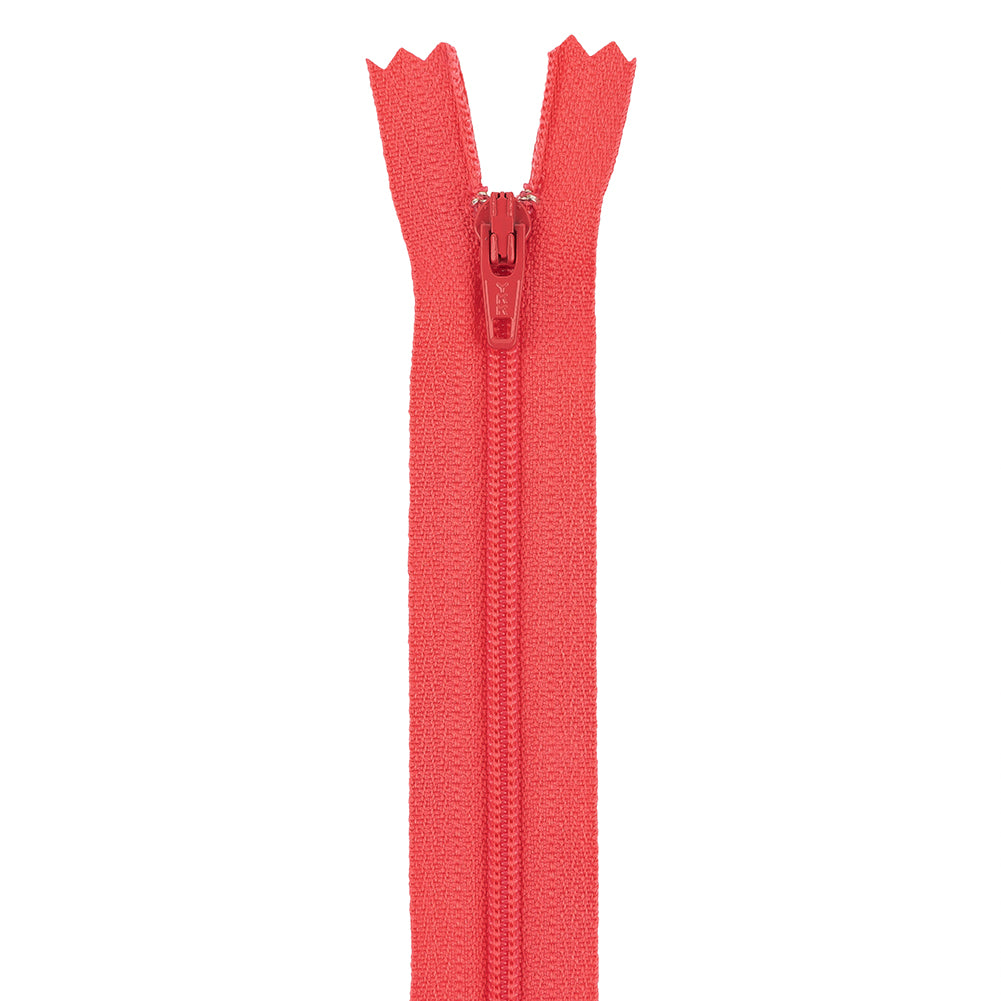 Regular Zipper 9" by YKK - 517 Hot Coral Regular Zipper 9" by YKK - 517 Hot Coral