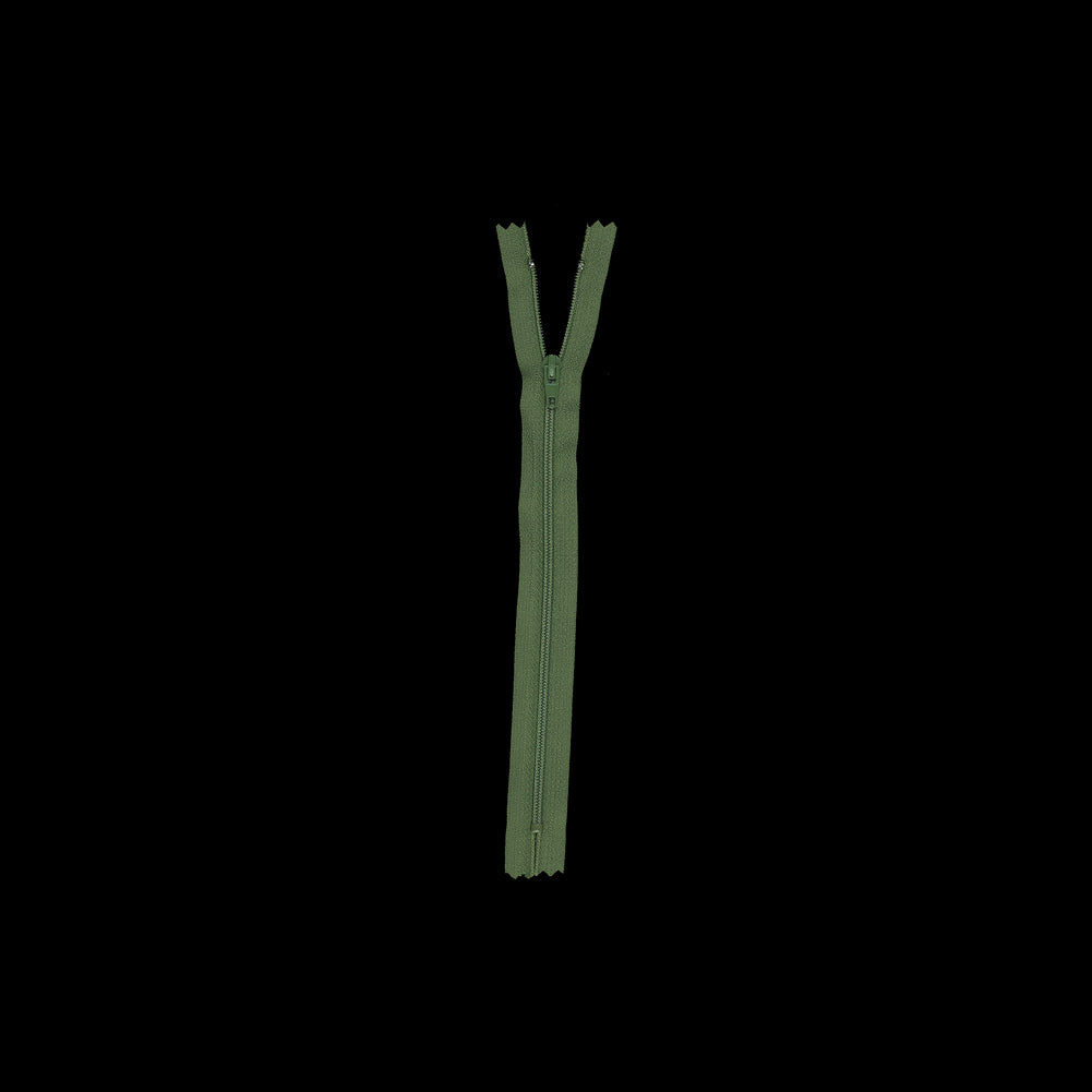 Regular Zipper 9" by YKK - 528 Fluorite Green Detail Regular Zipper 9" by YKK - 528 Fluorite Green Detail
