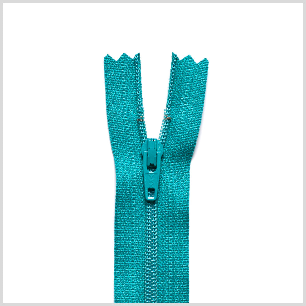 Regular Zipper 9" by YKK - 539 Turquoise Regular Zipper 9" by YKK - 539 Turquoise