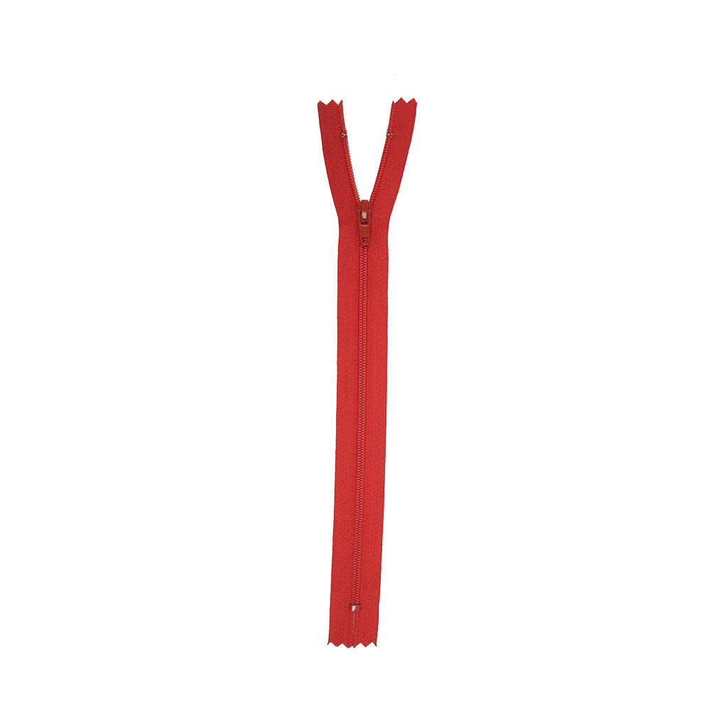 Regular Zipper 9" by YKK - 819 Senega Red Detail Regular Zipper 9" by YKK - 819 Senega Red Detail