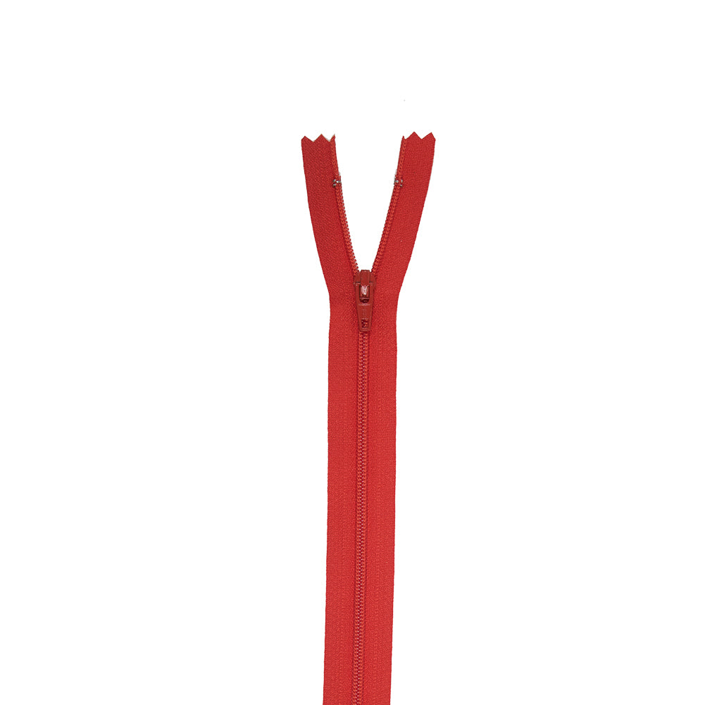 Regular Zipper 9" by YKK - 819 Senega Red Regular Zipper 9" by YKK - 819 Senega Red