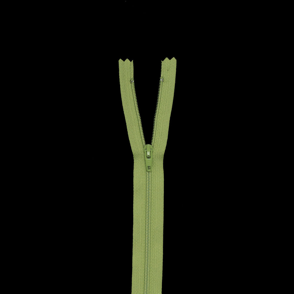 Regular Zipper 9" by YKK - 827 Macaw Green Regular Zipper 9" by YKK - 827 Macaw Green