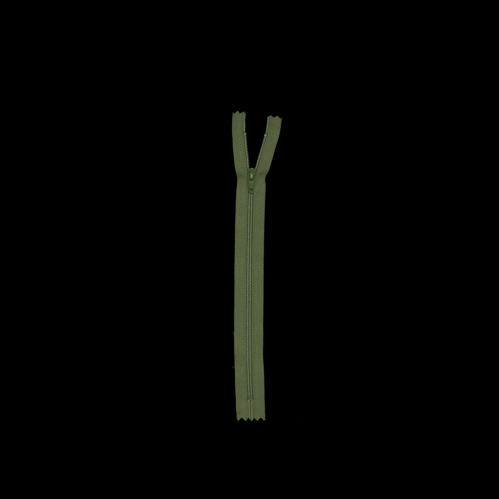 Regular Zipper 9" by YKK - 887 Grasshopper Detail Regular Zipper 9" by YKK - 887 Grasshopper Detail