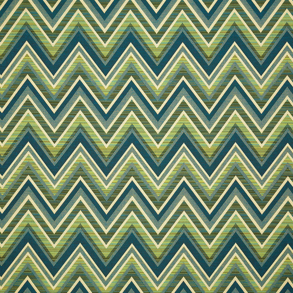 Fisher Upholstery Woven by Sunbrella - Lagoon Chevrons Fisher Upholstery Woven by Sunbrella - Lagoon Chevrons
