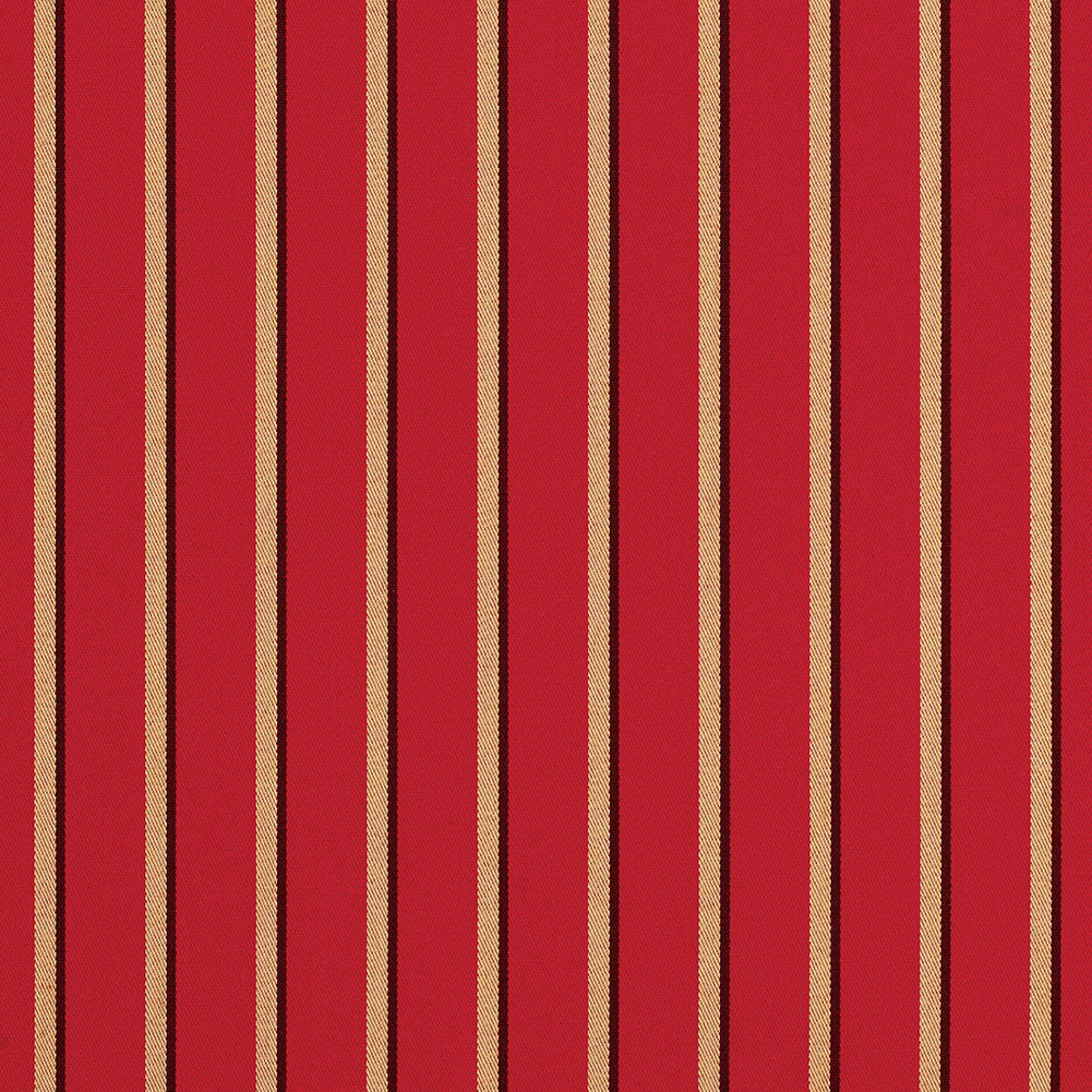 Hardwood Upholstery Woven by Sunbrella - Crimson and Beige Shadow Stripes Hardwood Upholstery Woven by Sunbrella - Crimson and Beige Shadow Stripes