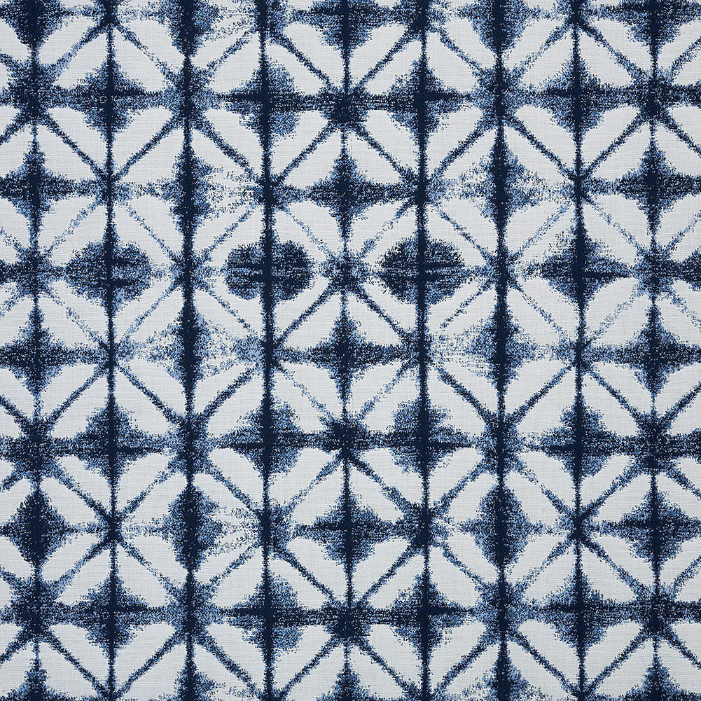 MIdori Upholstery Jacquard by Sunbrella - Indigo Shibori Diamonds MIdori Upholstery Jacquard by Sunbrella - Indigo Shibori Diamonds