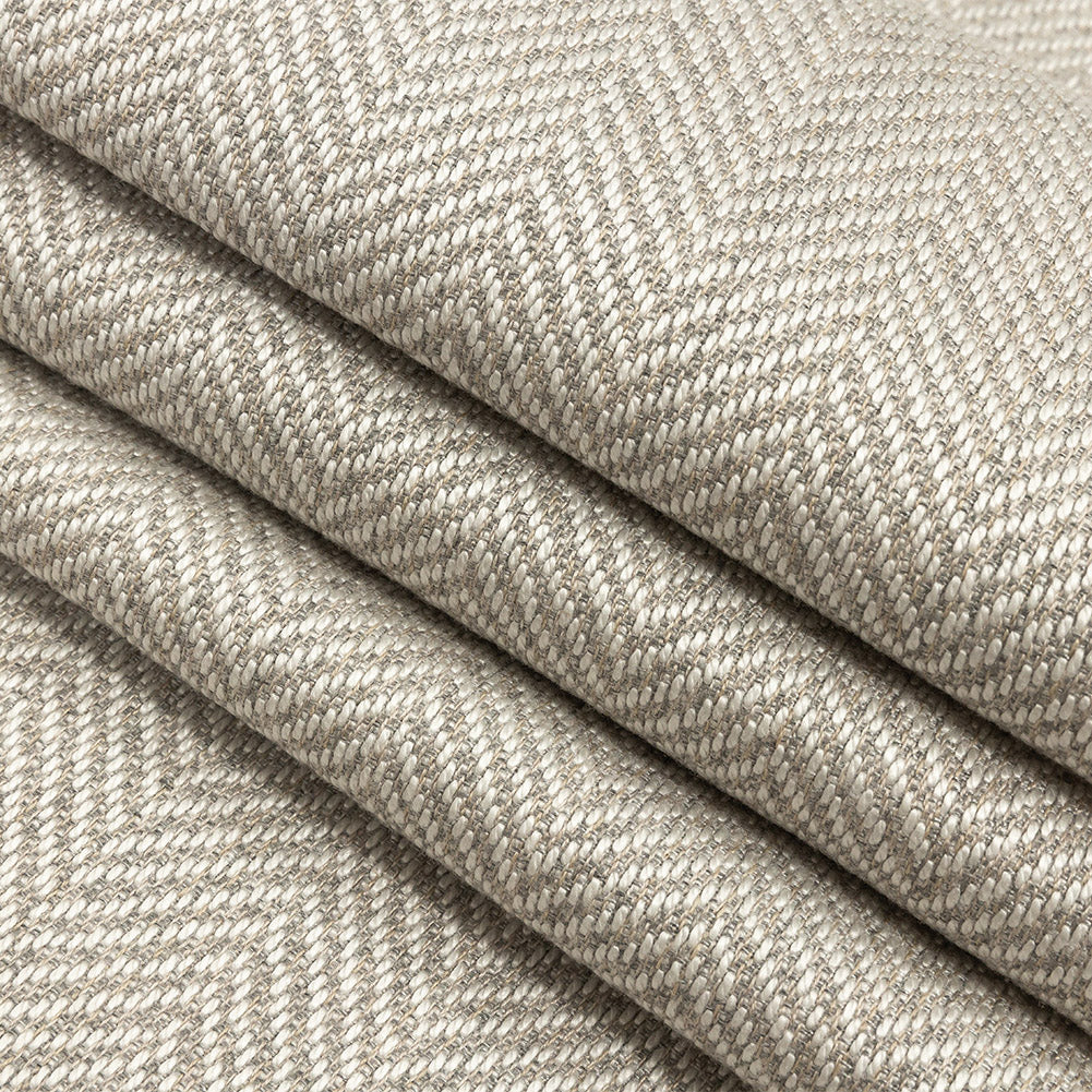 Fusion Posh Herringbone Woven by Sunbrella - Pebble Folded Fusion Posh Herringbone Woven by Sunbrella - Pebble Folded