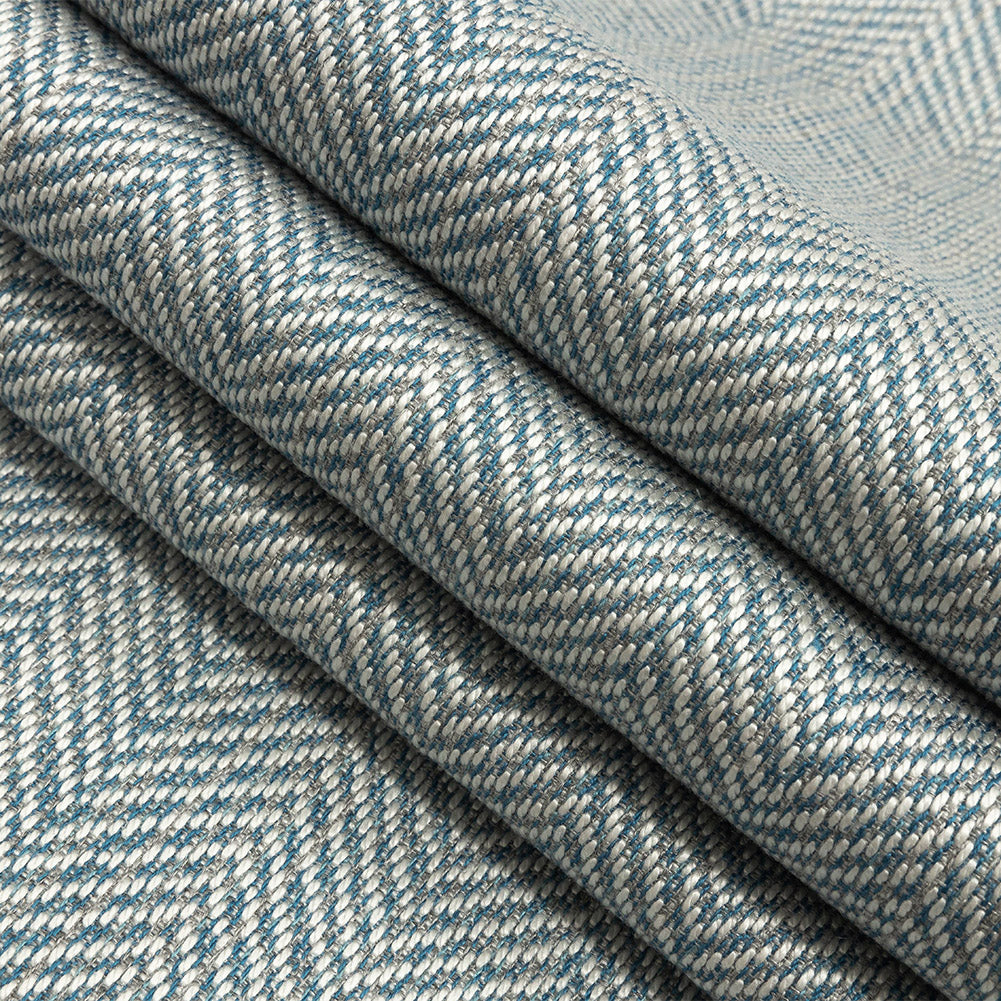 Fusion Posh Herringbone Woven by Sunbrella - Sky Folded Fusion Posh Herringbone Woven by Sunbrella - Sky Folded