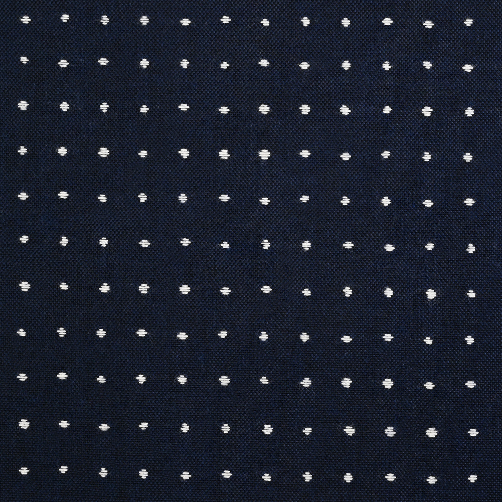 Lure Upholstery Woven by Sunbrella - Nautical Blue Polka Dots Lure Upholstery Woven by Sunbrella - Nautical Blue Polka Dots