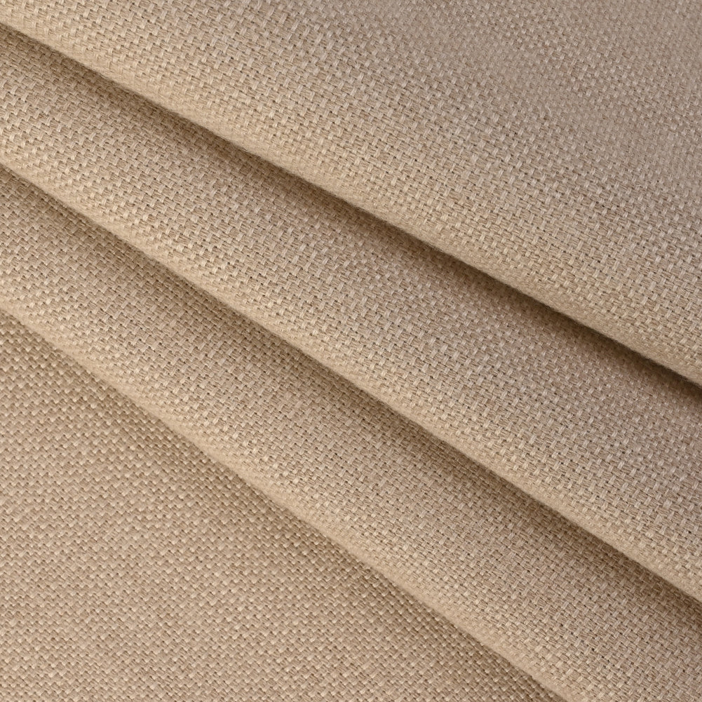Piazza Waxed Upholstery Canvas by Sunbrella - Dune Folded Piazza Waxed Upholstery Canvas by Sunbrella - Dune Folded