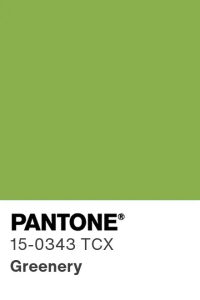 Pantone Greenery Color Swatch
