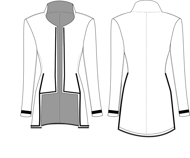 Free jacket sewing pattern, free pattern, trim, embellishment, applique,