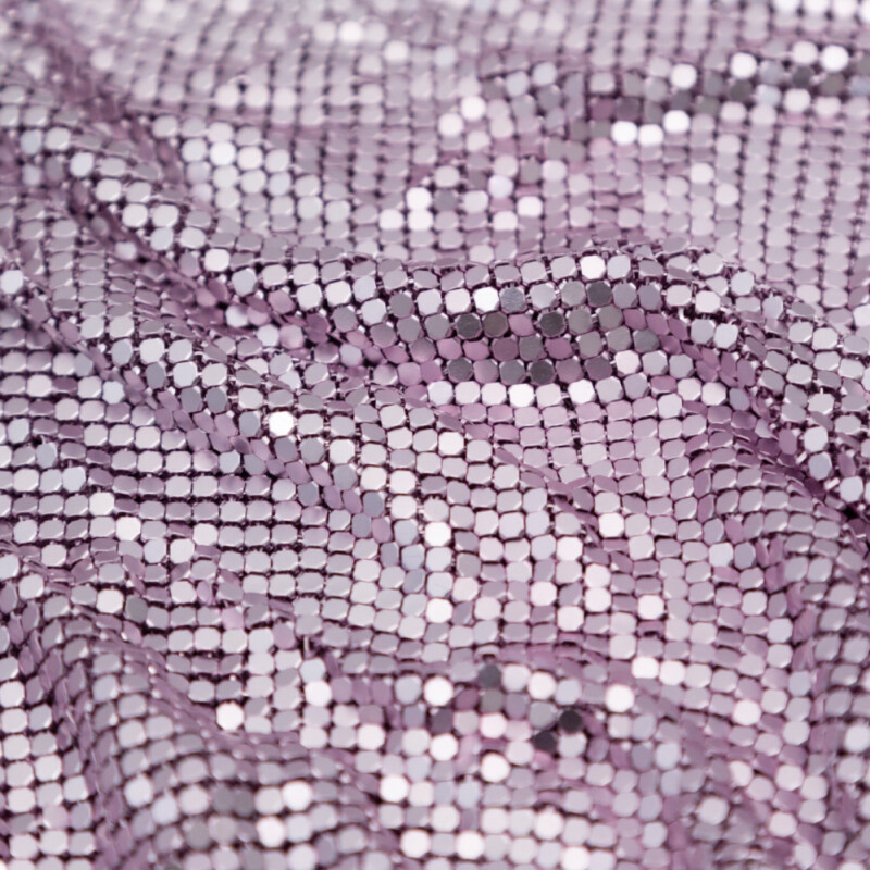 Mood Exclusive Light Pink Tubular Chainmail Fabric