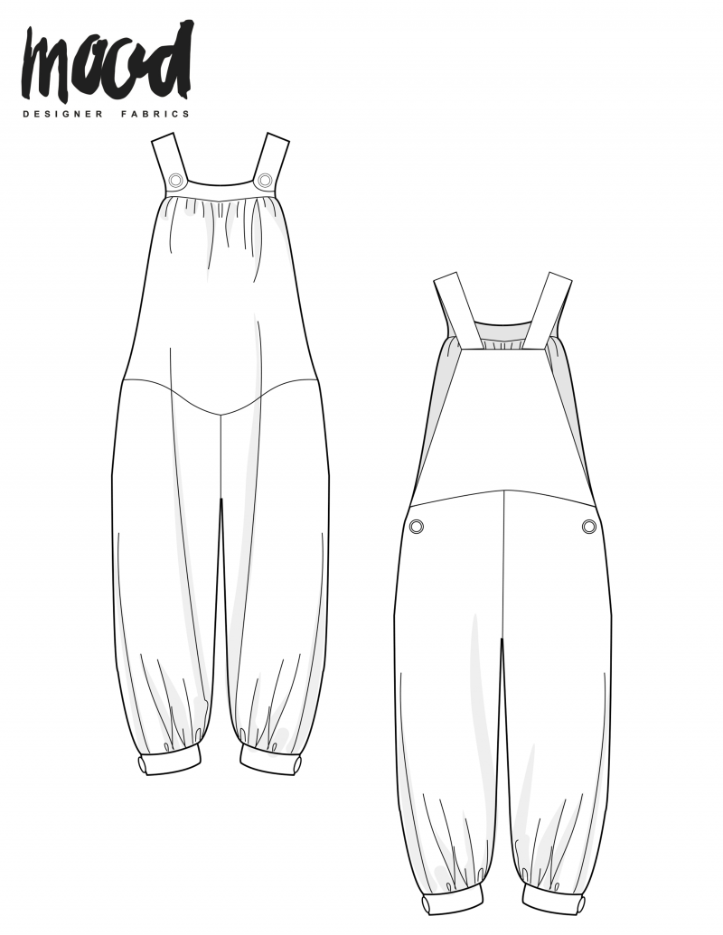 free overalls dungarees sewing pattern