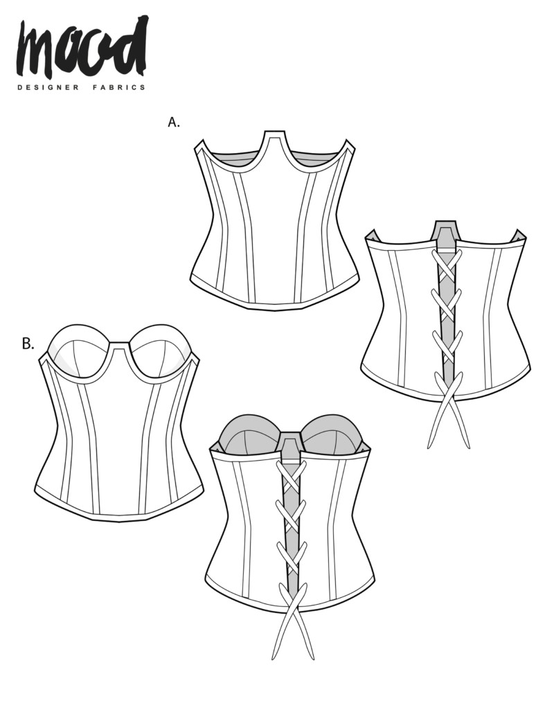 Turning the Parker Corset into a Bustier With Straps - Free