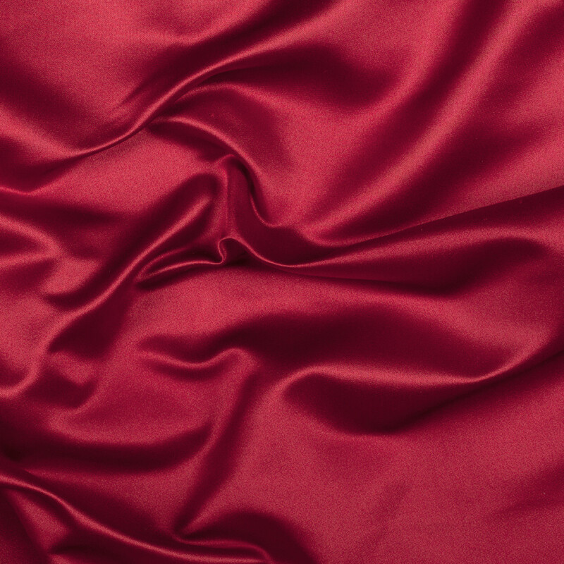 Roja Red Silk Duchesse Satin
