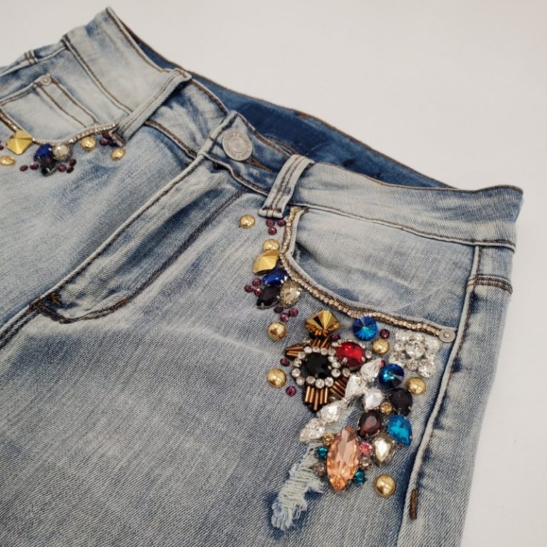 Swarovski Jeweled Jeans - DIY Tutorial