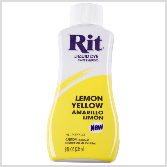 Rit All-Purpose Liquid Fabric Dye - Lemon Yellow - 8oz Bottle