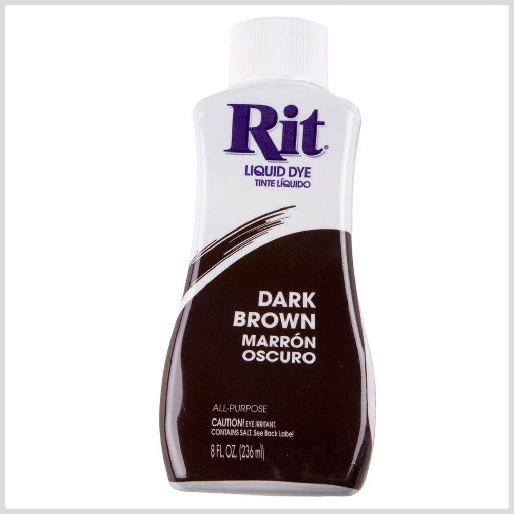 Rit All-Purpose Liquid Fabric Dye - Dark Brown - 8oz Bottle