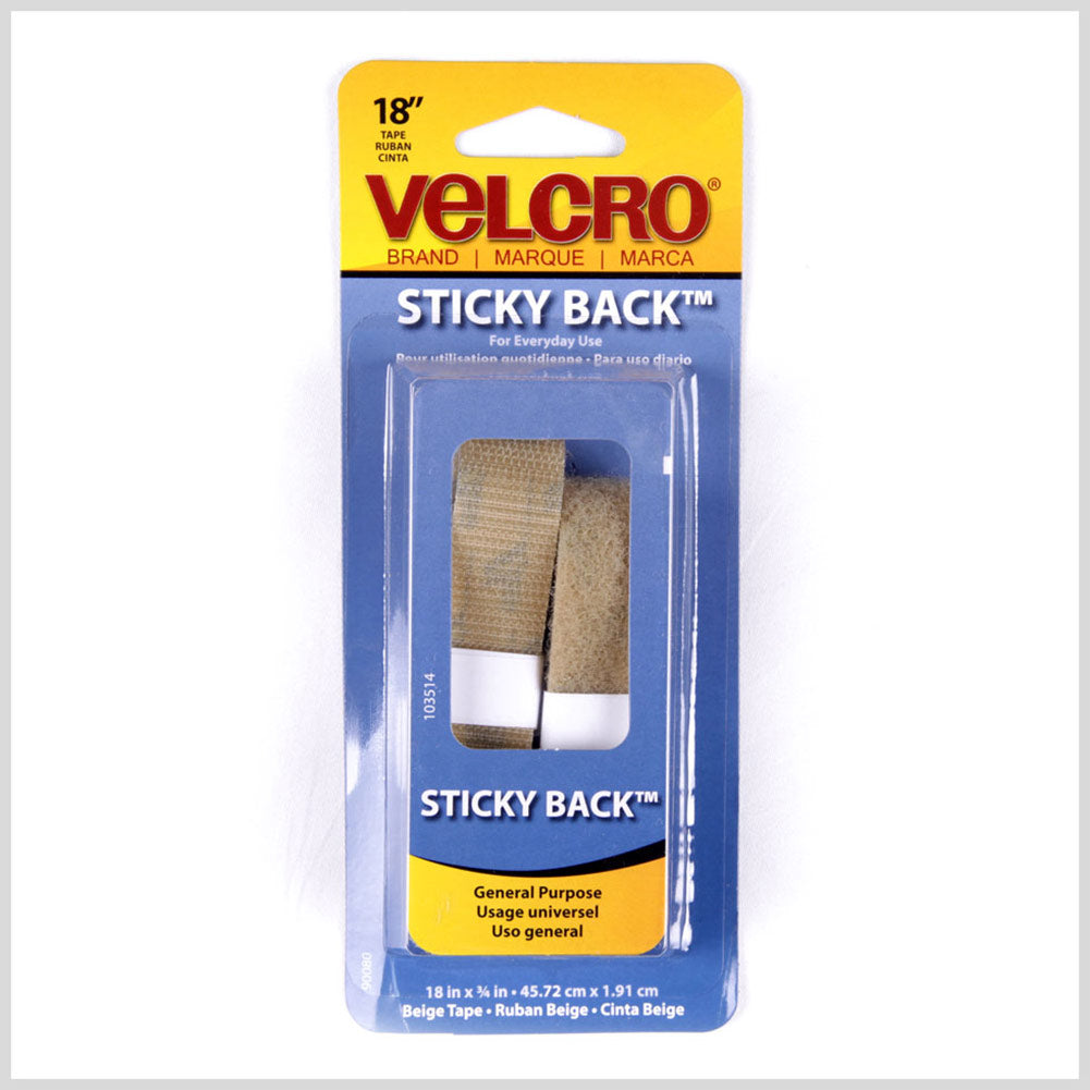 VELCRO&reg; Brand Nude Sticky Back Fastener - 18" x 3/4"