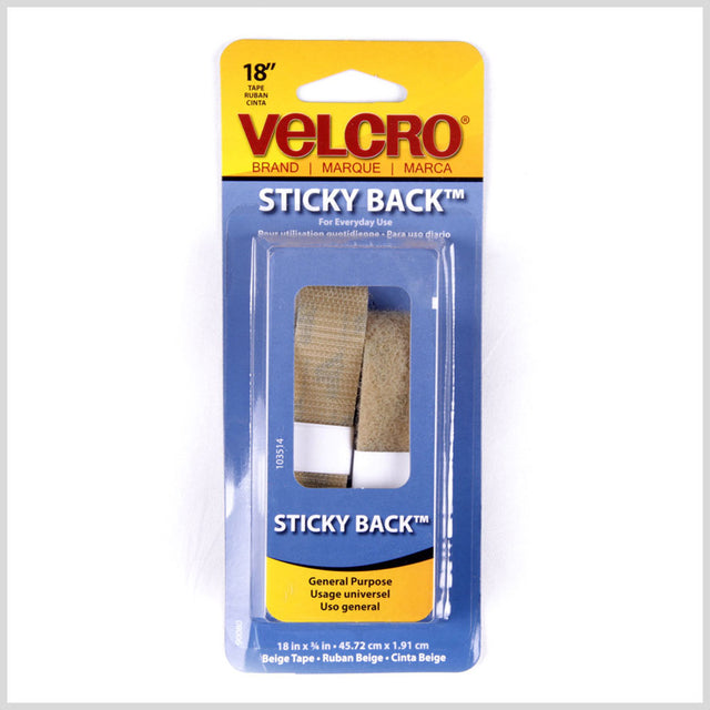 VELCRO&reg; Brand Nude Sticky Back Fastener - 18" x 3/4"
