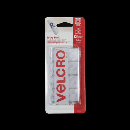 White Sticky Back Square VELCRO&reg; Brand Fasteners
