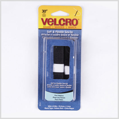 Black Sew On VELCRO&reg; Brand Fastener - 30" x .625"