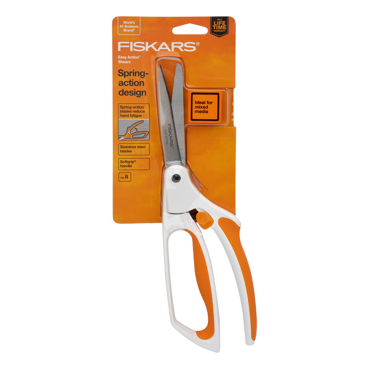 template--25130090922057__main-Soft Touch Spring Action Fabric Scissors by Fiskars - 8"