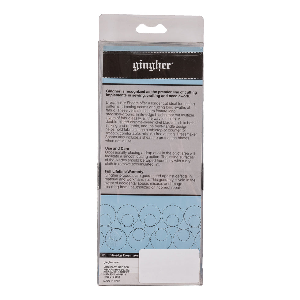 Gingher Knife Edge Dressmaker Shears - 8" Detail