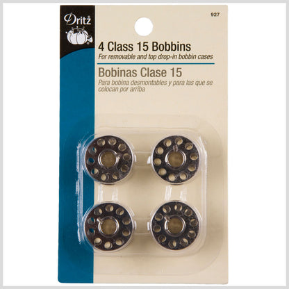 Dritz Class 15 Metal Bobbins - 4 Ct.
