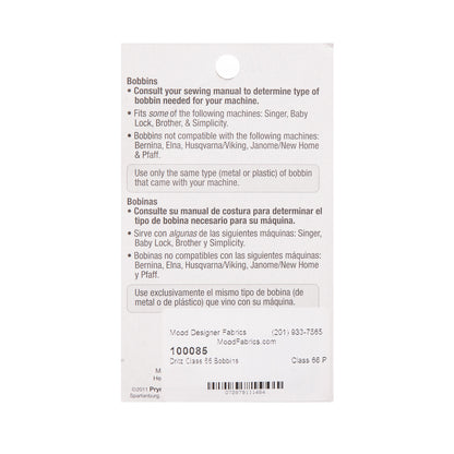 Dritz Class 66 Plastic Bobbins - 4ct Detail