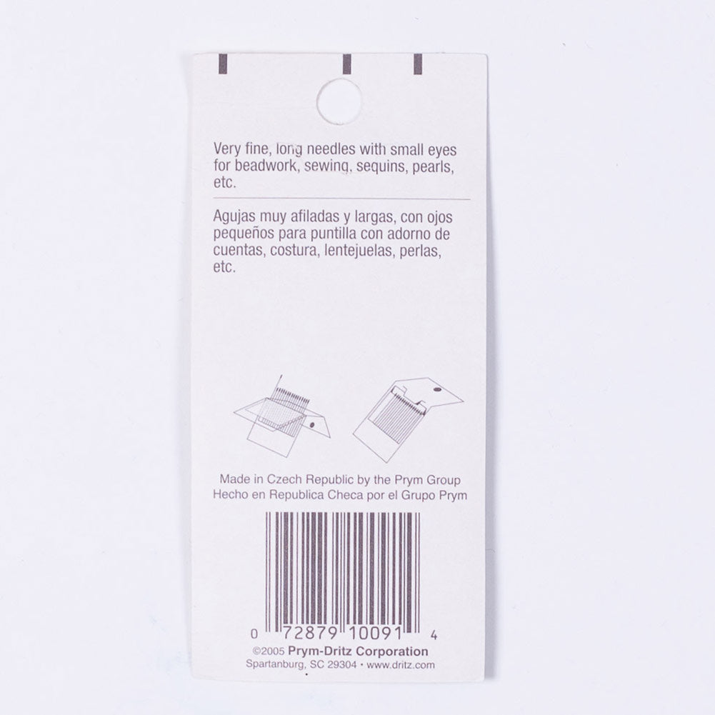 Dritz Beading Hand Needles Size 7 - 4ct Detail
