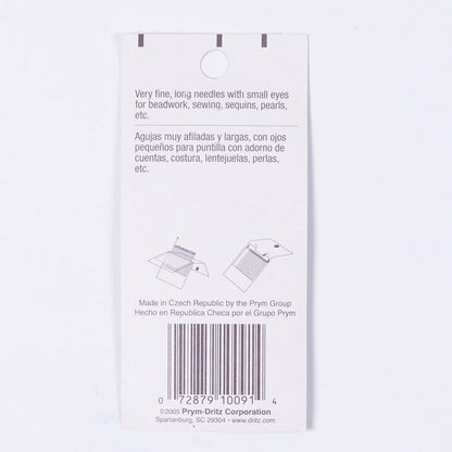 Dritz Beading Hand Needles Size 7 - 4ct Detail