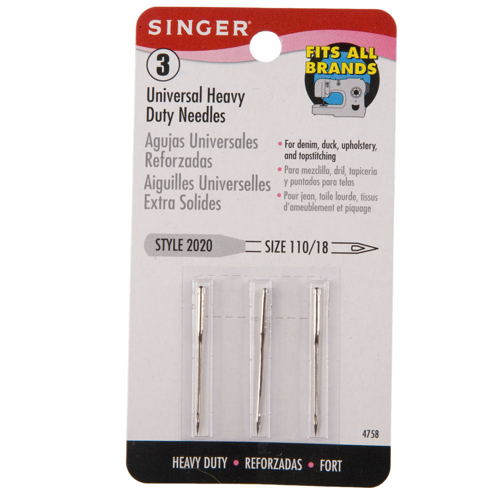 Singer Universal Heavy Duty Machine Needles - 110/18