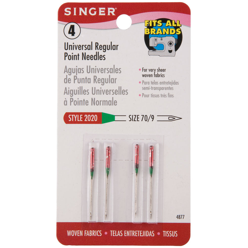 Singer Universal Regular Point Machine Needles Size 70/9