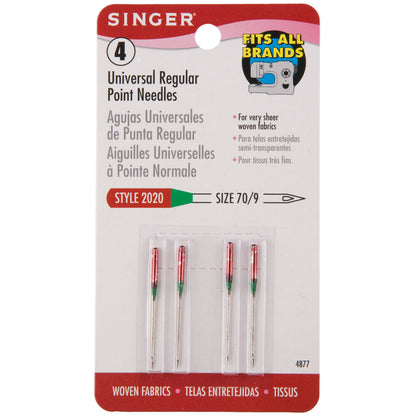 Singer Universal Regular Point Machine Needles Size 70/9