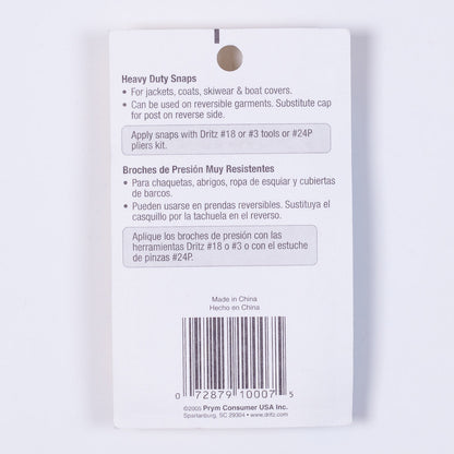 Dritz Navy Heavy Duty Snaps - 7 Ct Detail