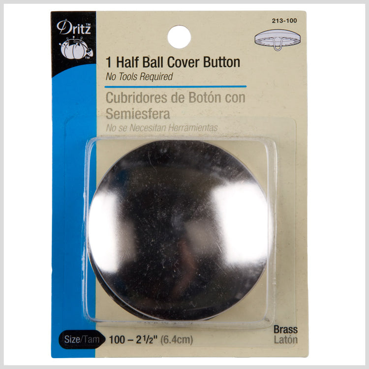 template--26688905969737__main-Dritz Half Ball Covered Buttons Size 100-2 1/2" - 1ct