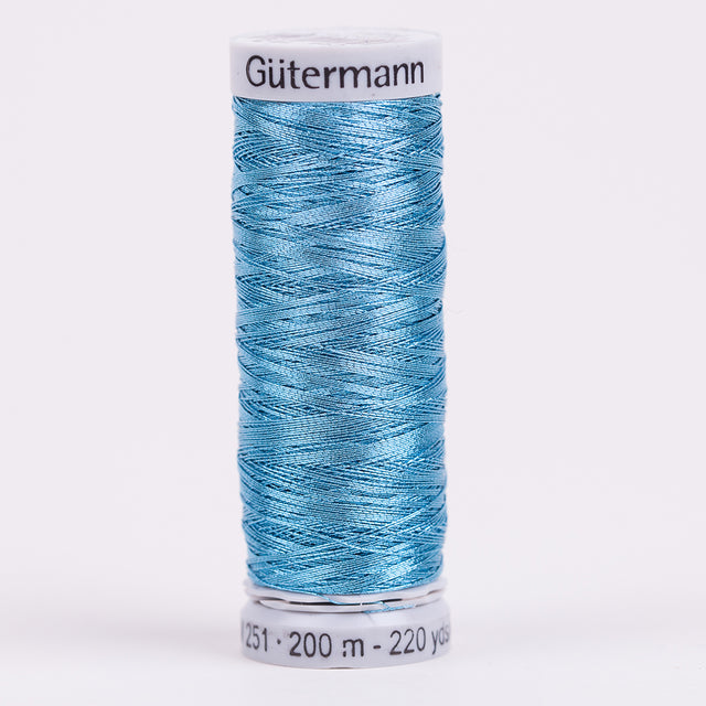 Gutermann Metallic Thread 200m - 143 Crystal Blue