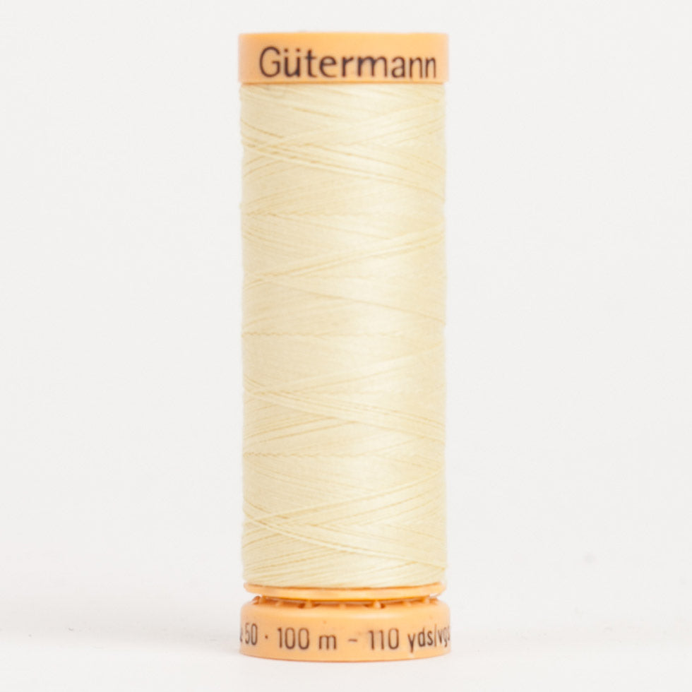 Gutermann Cotton Thread 100m - 1370 Light Yellow