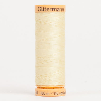 Gutermann Cotton Thread 100m - 1370 Light Yellow