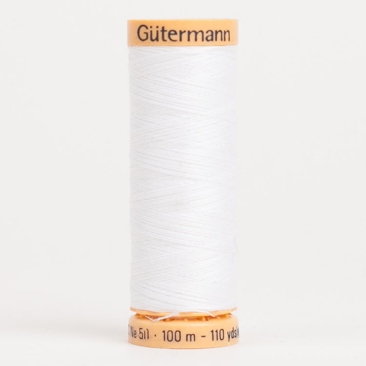 template--25130090922057__main-Gutermann Cotton Thread 100m - 1006 White