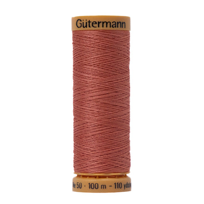 Gutermann Natural Cotton Thread 100m - 4860 Sunkissed Coral