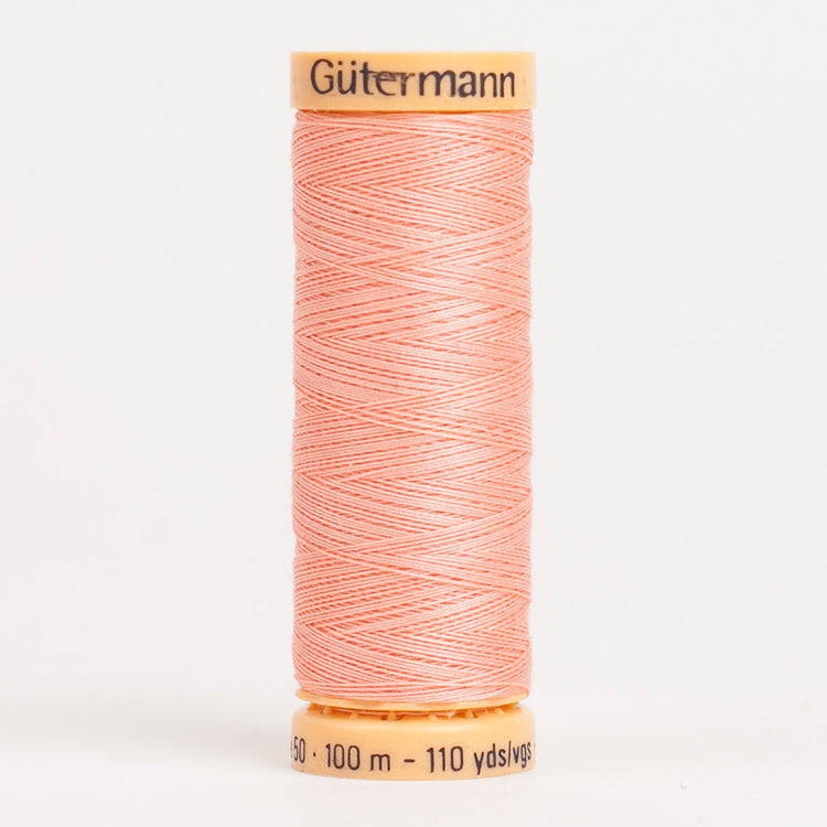 template--25130090922057__main-Gutermann Cotton Thread 100m - 4980 Light Salmon