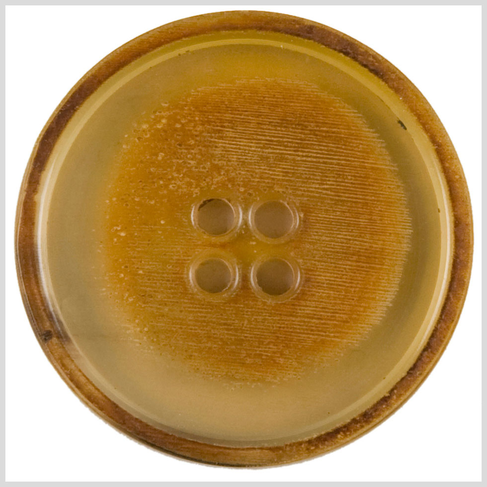 Brown Horn Button - 24L/15mm
