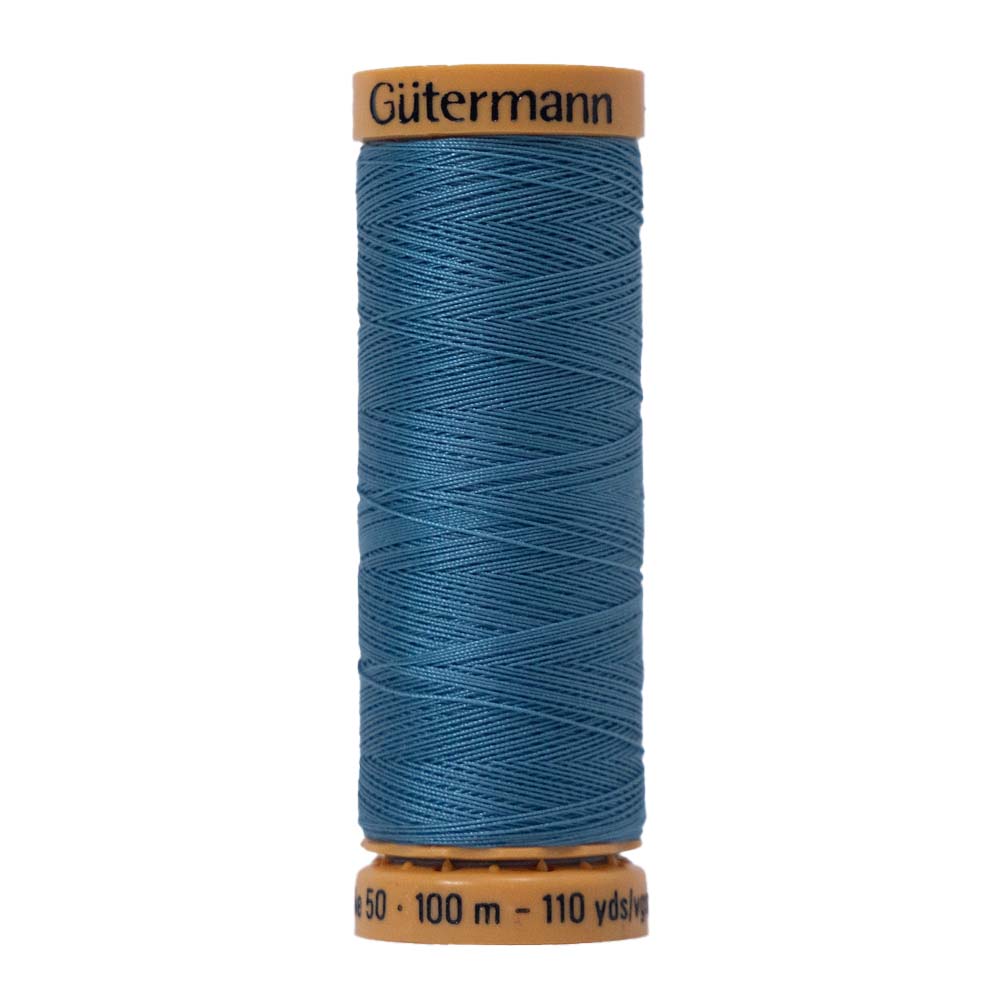 Gutermann Natural Cotton Thread 100m - 7440 Medium Blue Sky
