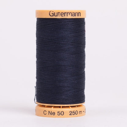 Gutermann Natural Cotton Thread 250m - 6210 Charcoal Navy