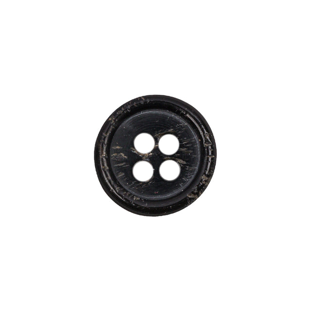 Black Horn Button - 24L/15mm