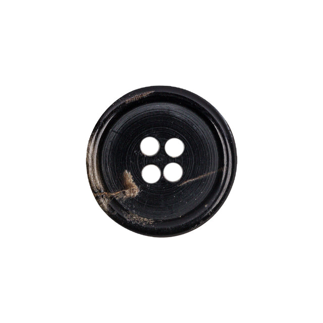 Black Horn Button - 32L/20mm
