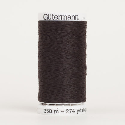 Gutermann Sew All Thread 250m - 596 Dark Brown